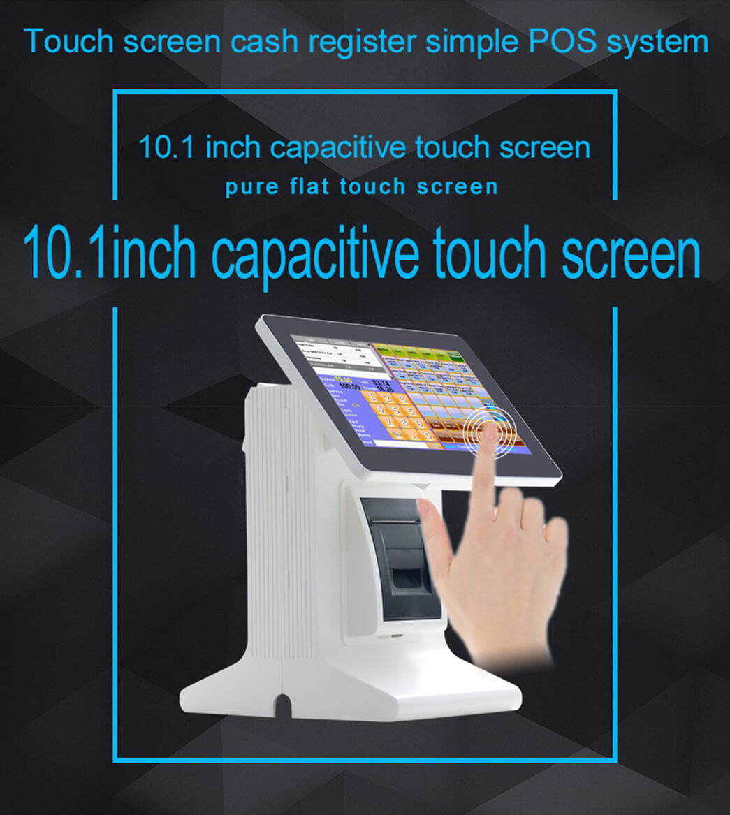 NOBLY Technology-Cafe Pos, 101 Inch Touch Screen Pos Cash Registers With 8 Digits-1