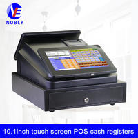 NOBLY dual 10.1 inch capacitive touch screen POS cash registers C86A simple POS system