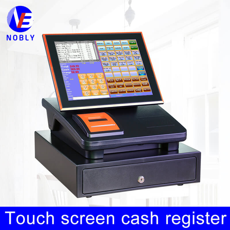 NOBLY 12 inch capacitive touch screen cash register C86C orange/black simple POS