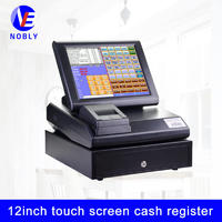 NOBLY 12 inch resistive touch screen cash register C86E simple POS system