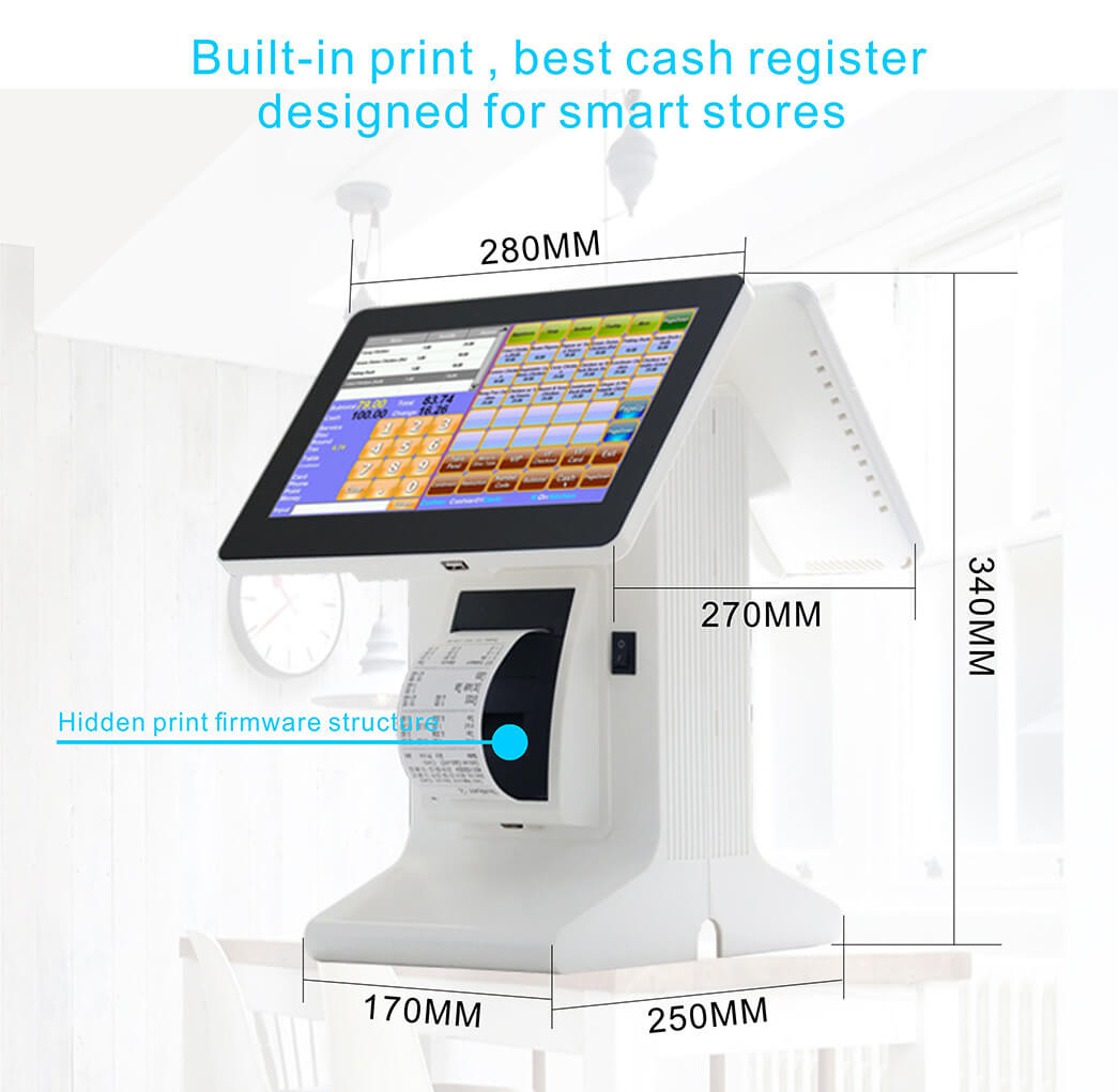 NOBLY Technology-Best Restaurant Pos, Nobly Register With 101 Inch Dual Screen-2