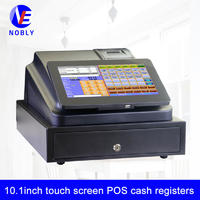 NOBLY single 10.1 inch touch screen cash register C86D with cash drawer simple POS